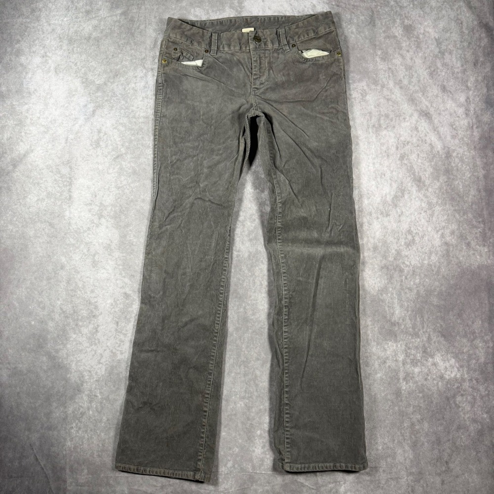 J.Crew Bootcut Favorite Fit Corduroy Pants Gray 4R Stretch Cotton Stretch Casual